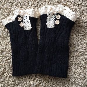 Lace knee socks